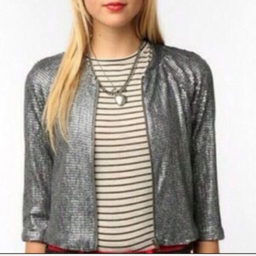 Silence + Noise Sequin Jacket - image 1